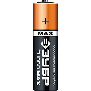 59206-2C | Щелочная батарейка 1.5 В, тип АА, 2 шт, ЗУБР TURBO-MAX-1