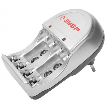 59233-4 | Зарядное устройство для никель-металлгидридных аккумуляторов, в блистере, время зарядки 6 часов, 4хААА/АА, ЗУБР МАСТЕР-0