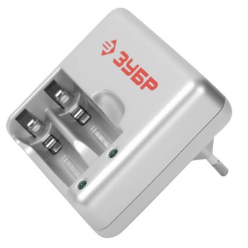 59251-2 | Зарядное устройство для никель-металлгидридных аккумуляторов, в блистере, время зарядки 1 час, 2хААА/АА, ЗУБР МАСТЕР-0