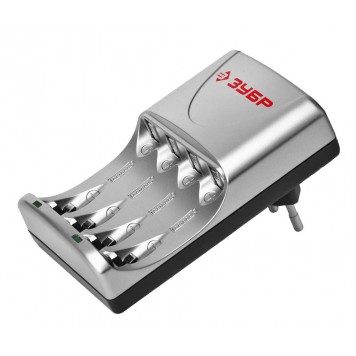 59253-4 | Зарядное устройство для никель-металлгидридных аккумуляторов, в блистере, время зарядки 1 час, 4хААА/АА, ЗУБР МАСТЕР-0