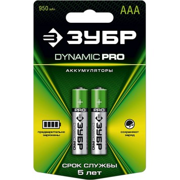 59271-2C_z01 | Аккумулятор Ni-Mh, ААА, 2шт на карточке, ЗУБР DYNAMIC PRO"-0