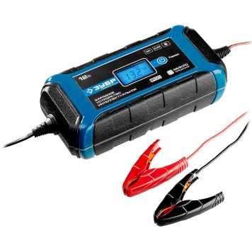 59303 | Зарядное устройство 12 В, 8 А, автомат, IP65, AGM, GEL, WET, ЗУБР ПРОФЕССИОНАЛ-0