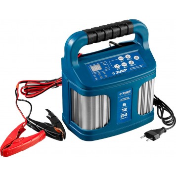 59305 | Зарядное устройство 6 В/12 В/24 В, 12 А, автомат, AGM, GEL, WET, ЗУБР ПРОФЕССИОНАЛ-7