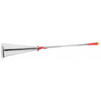8-421867_z01 | Грабли веерные регулируемые, 15 круглых зубцов, с черенком, 170 - 660 мм, GRINDA-0
