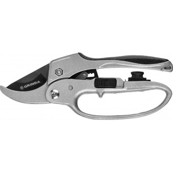 8-423034 | Секатор с алюминиевыми рукоятками, с эфесом, контактный, 200 мм, GRINDA G-15-0