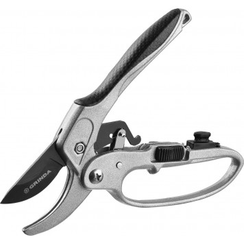 8-423034 | Секатор с алюминиевыми рукоятками, с эфесом, контактный, 200 мм, GRINDA G-15-3