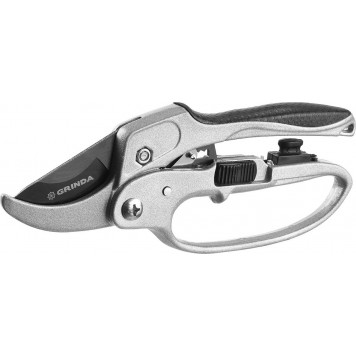 8-423034 | Секатор с алюминиевыми рукоятками, с эфесом, контактный, 200 мм, GRINDA G-15-4