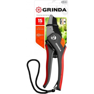 8-423203_z02 | Секатор с двухкомпонентными рукоятками, контактный, 205 мм, GRINDA G-28-3