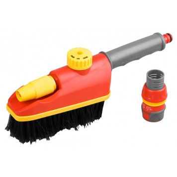 8-428482 | Набор для мойки: щетка c наконечником + соединитель, 3/4", GRINDA-0