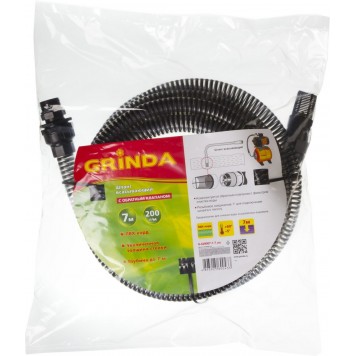 8-429007-1-7_z02 | Шланг всасывающий, с фильтром и обратным клапаном, 1", 7м, GRINDA-1