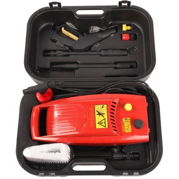 8-43200-1400-B | Набор Аппарат высокого давления (мини-мойка) эл. в наб. с насадками в пластик. кейсе, 1400 Вт, 130 бар, 300 л/ч, GRINDA-0