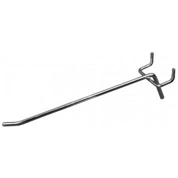 90108-20 | Крюк для стенда одинарный хромированный 200 мм, NONAME-0