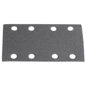 907-22111-100-10 | Лист шлиф. универс. "Оптимал. для тверд. пород дерева" 8 отв. по линии, на липучке, для ПШМ, P100, 80х133мм, 10шт, URAGAN-0