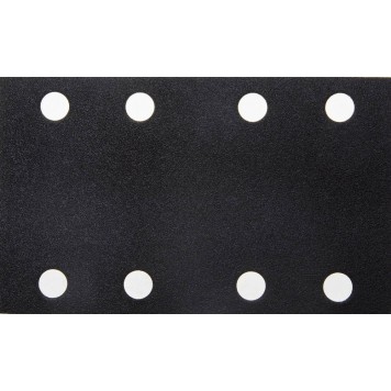 907-22111-100-50 | Лист шлиф. универс. "Оптимал. для тверд. пород дерева" 8 отв. по линии, на липучке, для ПШМ, P100, 80х133мм, 50шт, URAGAN-0