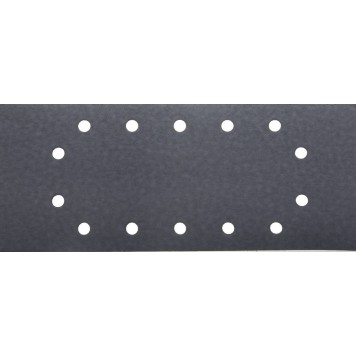907-23104-320-50 | Лист шлиф. универсал. с покрытием стеарата цинка, 14 отверстий по кругу, для ПШМ, P320, 115х280мм, 50шт, URAGAN-0