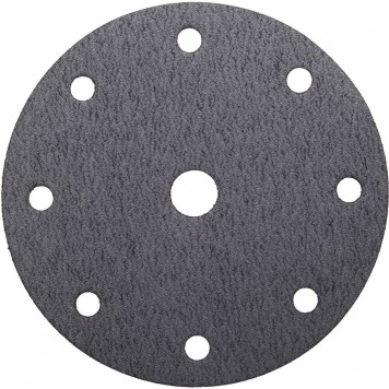 907-44114-100-05 | Круг шлифовальный "Универсальный водостойкий с покрытием стеарата цинка" на липучке, 9 отв., P100, 150мм, 5шт, URAGAN-0