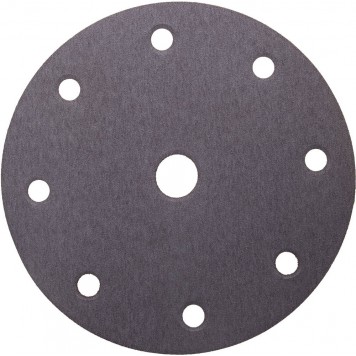 907-44114-180-05 | Круг шлифовальный "Универсальный водостойкий с покрытием стеарата цинка" на липучке, 9 отв., P180, 150мм, 5шт, URAGAN-0