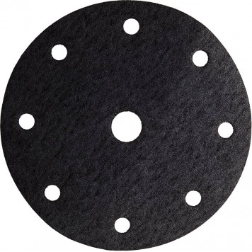 907-44114-180-50 | Круг шлифовальный "Универсальный водостойкий с покрытием стеарата цинка" на липучке, 9 отв., P180, 150мм, 50шт, URAGAN-0