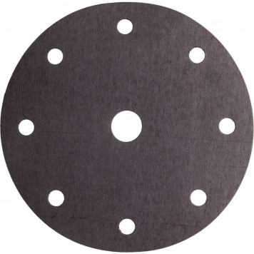 907-44114-320-50 | Круг шлифовальный "Универсальный водостойкий с покрытием стеарата цинка" на липучке, 9 отв., P320, 150мм, 50шт, URAGAN-0