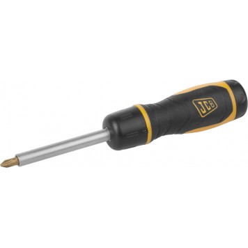 JSD025 | Набор: Отвертка реверсивная, с битами из хромомолибденовой стали, 7 предм.: SL 5, 6мм; PH№ 1, 2; PZ№ 1, 2, JCB-0