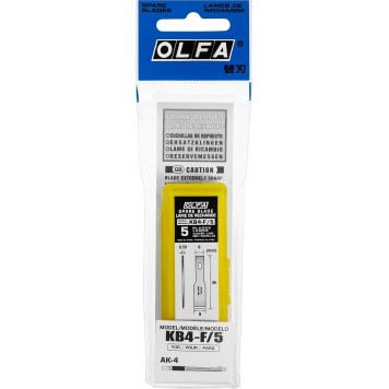 OL-KB4-F/5 | Лезвия лопаточные для ножа AK-4, 6(8)х35,5х0,55мм, 5шт, OLFA-1