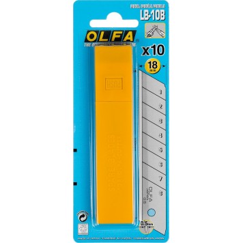 OL-LB-10B | Лезвие сегментированное, 18х100х0,5мм, 10шт, OLFA-4