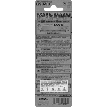 OL-LWB-3B | Лезвие, сегментированноеб серрейторная заточка18 мм, OLFA-8