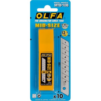 OL-MTB-10B | Лезвия сегментированные для OL-MT-1, 9 сегментов, 12,5мм, OLFA-4