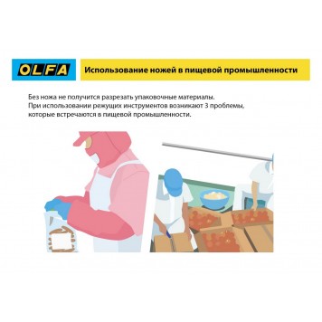 OL-SK-12 | Нож, безопасный с трапециевидным лезвием, OLFA-6