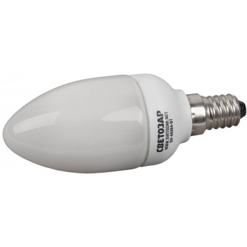 SV-44384-07 | Энергосберегающая лампа, цоколь E14(миньон), дневной белый свет (4000 К), 6000 час, 7Вт(35), СВЕТОЗАР СВЕЧА-0