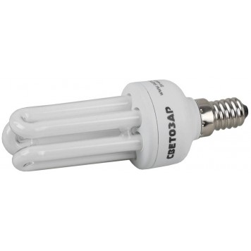 SV-44430-11 | Энергосберегающая лампа, цоколь E14(миньон), теплый белый свет (2700 К), 10000 час, 11Вт(55), СВЕТОЗАР СТЕРЖЕНЬ-3U-0