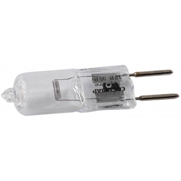 SV-44773-T | Лампа галогенная капсульная, прозрачное стекло, цоколь GY6.35, диаметр 12мм, 35Вт, 12В, СВЕТОЗАР-0