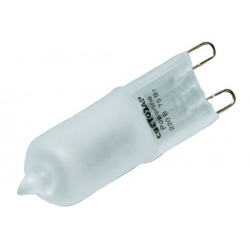 SV-44892-M | Лампа галогенная капсульная, матовое стекло, цоколь G9, диаметр 13мм, 25Вт, 220В, СВЕТОЗАР-0