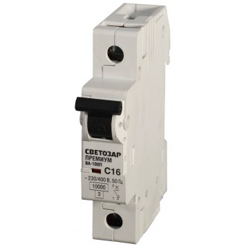 SV-49031-50-C | Выключатель автоматический 1-полюсный, 50 A, "C", откл. сп. 10 кА, 230 / 400 В, СВЕТОЗАР ПРЕМИУМ-0