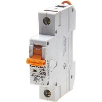 SV-49071-32-C | Выключатель автоматический 1-полюсный, 32 A, "C", откл. сп. 10 кА, 230 / 400 В, СВЕТОЗАР-0