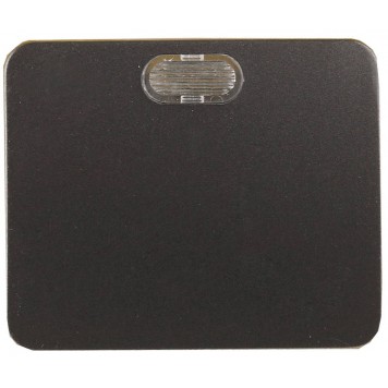 SV-54131-DM | Выключатель с подсветкой, одноклавишный, без вставки и рамки, цвет темно-серый металлик, 10A/~250B, СВЕТОЗАР ГАММА-0