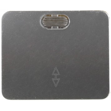 SV-54138-SM | Выключатель проходной, с подсветкой, одноклав., без вставки и рамки, цвет светло-серый металлик, 10A, СВЕТОЗАР ГАММА-0