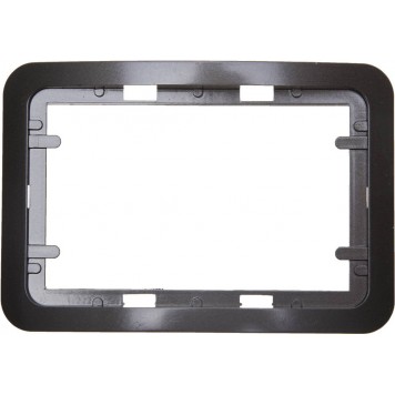 SV-54145-2-DM | Панель накладная для двойных розеток, цвет темно-серый металлик, 1 гнездо, СВЕТОЗАР ГАММА-0