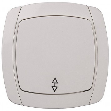 SV-54237-B | Выключатель проходной одноклавишный в сборе, бежевый, 10А/~250В, СВЕТОЗАР CITY LIGHT-0