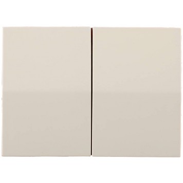 SV-54434-B | Выключатель двухклавишный, без вставки и рамки, цвет бежевый, 10A/~250B, СВЕТОЗАР ЭФФЕКТ-0