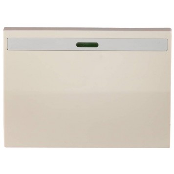 SV-54438-B | Выключатель проходной, с эффектом свечения, одноклавишный, без вставки и рамки, бежевый, 10A/~250B, СВЕТОЗАР ЭФФЕКТ-0
