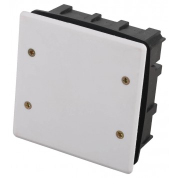 SV-54927 | Коробка монтажная для подштукатурного монтажа, макс. напряжение 400В, с крышкой, 100х100х50мм, квадратная, СВЕТОЗАР-0