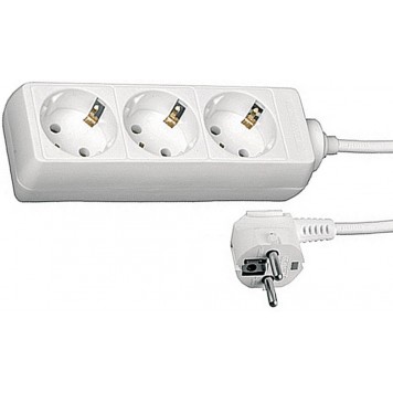 SV-55033-2 | Удлинитель электрический с заземлением, евро, 3 гнезда, 2м, СВЕТОЗАР-0