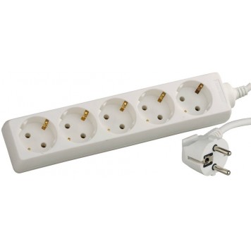 SV-55053-2 | Удлинитель электрический с заземлением, евро, 5 гнезд, 2м, СВЕТОЗАР-0