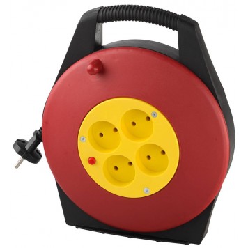 SV-55071-10 | Удлинитель электрический на катушке, евро, 4 гнезда, 10м, СВЕТОЗАР-0