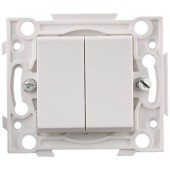 Выключатель проходной двойной, СВЕТОЗАР SV-55231-2