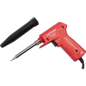 SV-55308-130 | Паяльник, пистолетная пластмассовая рукоятка, форма конус, 130Вт, СВЕТОЗАР HI QUALITY-0