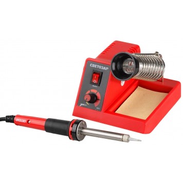 SV-55331 | Паяльная станция аналоговая, 2-х комп. рукоятка, 100 - 450°C, 48Вт, СВЕТОЗАР HI QUALITY-0