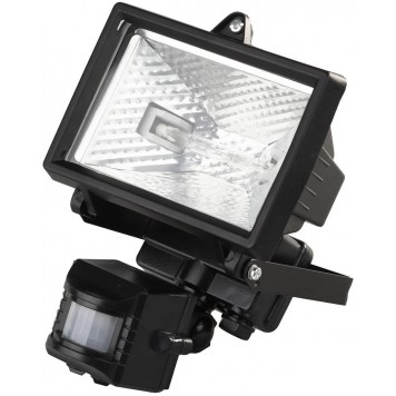 SV-57111-B | Прожектор галогеновый с датчиком движения, цвет черный, 150 Вт, СВЕТОЗАР-0
