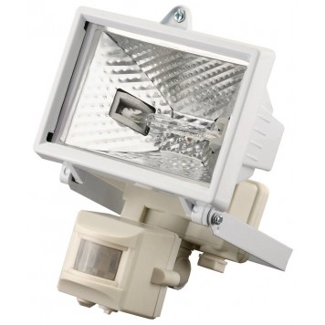 SV-57111-W | Прожектор галогеновый с датчиком движения, цвет белый, 150 Вт, СВЕТОЗАР-0
